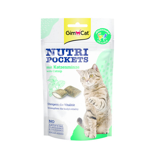 GimCat GimCat Nutri Pockets Kattenkruid + Multi Vitamine 60 gr.