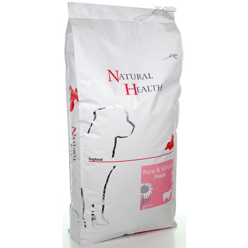 Natural Health Voer NH Dog Lamb & Rice Puppy 12,5 kg.