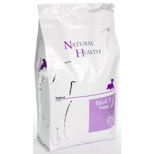 Natural Health Voer NH Dog Basic 5 Puppy 2,5 kg.