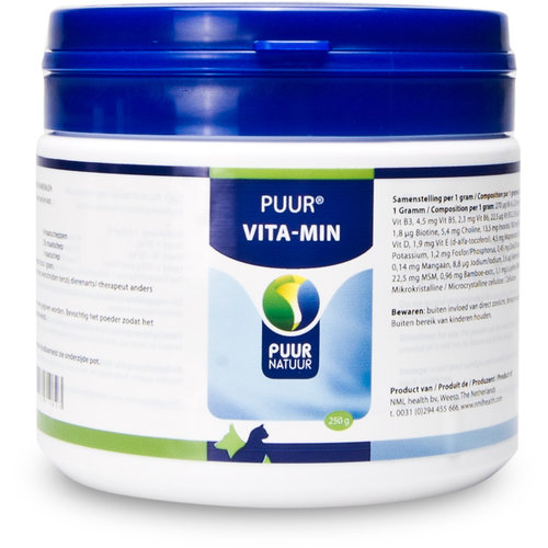 Puur Natuur Puur Vitaminen/Mineralen H+K 250 gr.