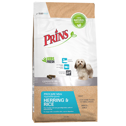 Prins Prins ProCare Mini Herring & Rice 3 kg.