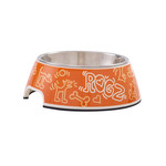 Rogz Yotz Bowlz Bubble S Orange Doodle 1 st. Small