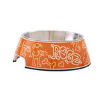 Rogz Yotz Bowlz Bubble M Orange Doodle 1 st. Medium