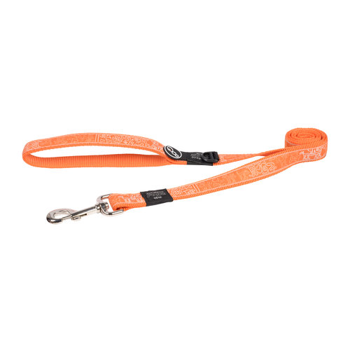 Rogz Beltz Fancy Dress Lijn XL Orange Doodle-Orange 1 st. Extra Large