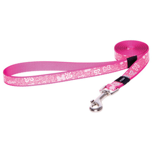 Rogz Beltz Lapz Trendy LangeLijn M Pink Bones  1 st. Medium