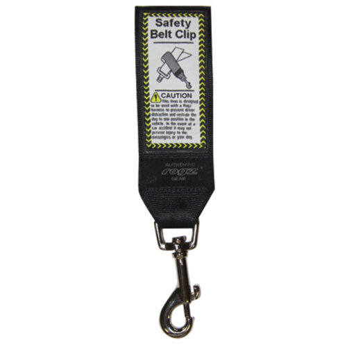 Rogz Beltz Beltz Safety Belt Car Clip Zwart 1 st. One Size