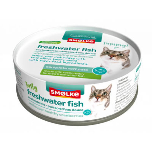 Smolke Smolke Soft Paté Kat Vis Zoetwater 80 gr.