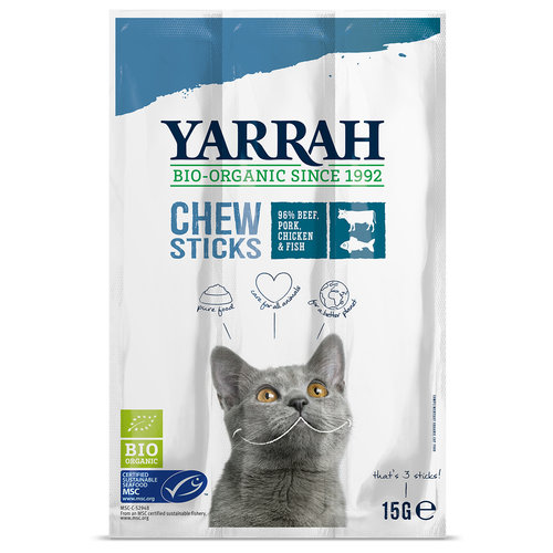 Yarrah Yarrah Kat Kauwsticks Bio 15 gr.