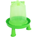 Drinkfontein bajonet/op poot plastic groen, 3 liter.