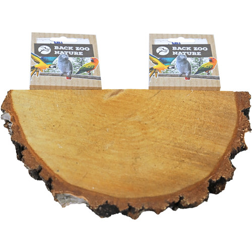 Back Zoo Nature Back Zoo Nature rustplank hout, 1/2 rond.