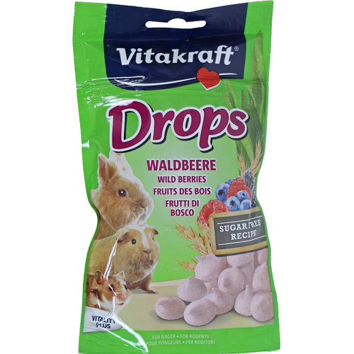 Vitakraft Vitakraft knaagdier bosvruchtdrops, 75 gram.