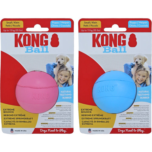 Kong Kong hond Puppy Ball met gat, small.