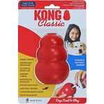 Kong Kong hond Classic rubber large, rood.