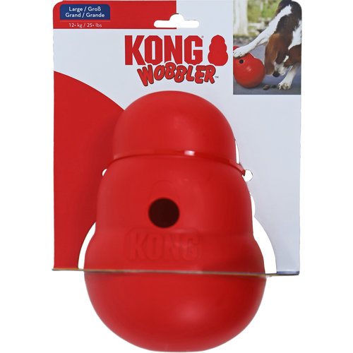 Kong Kong hond Wobbler rood, large.