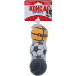 Kong Kong hond Sport 3 sportballen, medium net a 3 stuks.