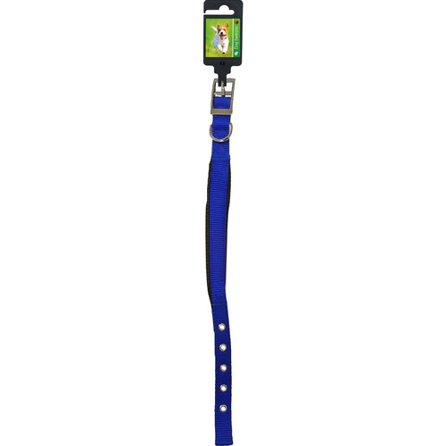 Boon Dog fashion Boon Dog fashion halsband nylon “SP” dubbel 20 mm x 35 cm, blauw.