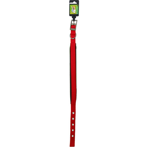 Boon Dog fashion Boon Dog fashion halsband nylon “SP” dubbel 25 mm x 55 cm, rood.
