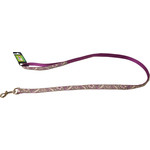 Boon Dog fashion Boon Dog fashion nylon/PU lijn 20 mm x 130 cm, reflecterend paars.