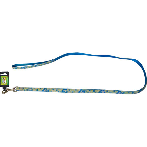 Boon Dog fashion Boon Dog fashion nylon/PU lijn 20 mm x 130 cm, 'Glow' blauw.