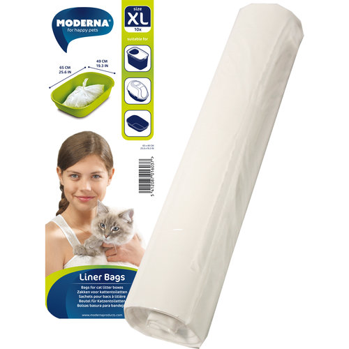 Moderna Moderna kattenbakzakken voor kattentoilet Top Cat, pak a 10 stuks.