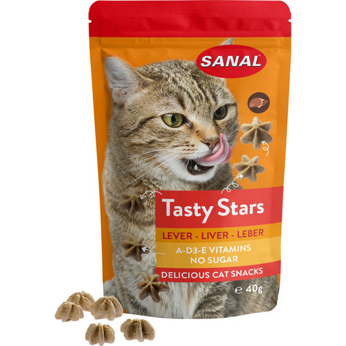 Sanal Sanal kat Tasty Stars, lever 40 gram.