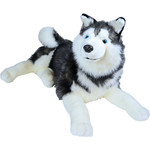 Boony "Natural Decoration" Boony Natural Decoration husky pluche liggend, 53 cm.