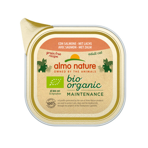 Almo Nature AN Bio Cat Zalm 85 gr.