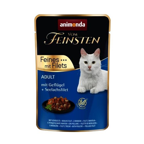 Vom Feinsten Feinsten Pouch Gev.+Koolvisfilet 85 gr.