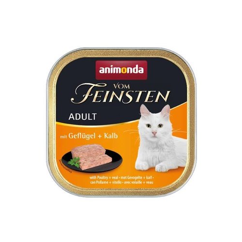 Vom Feinsten Feinsten Cat Adult Gev+Kalf 100 gr.