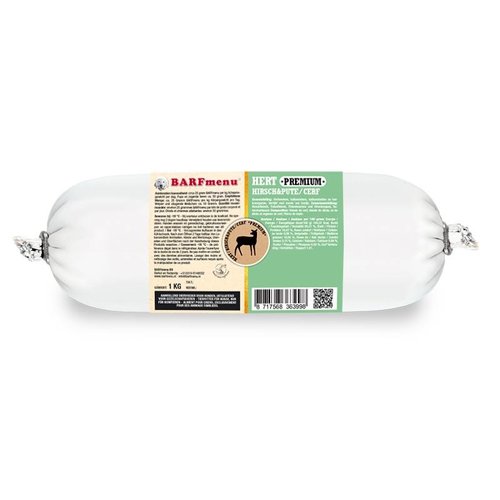 BARFmenu BARFmenu Hond Premium Hert 1 kg.