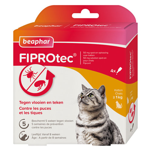 Beaphar FiproTec Cat 3+1 Pipet 4 pip.