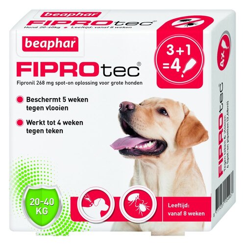Beaphar FiproTec Dog 20-40kg 3+1 4 pip.