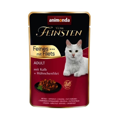 Vom Feinsten Feinsten Pouch Kalfsvlees+Kipfilet 85 gr.