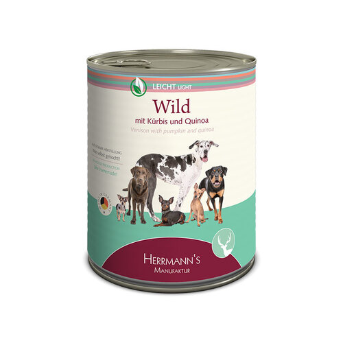 Herrmanns Bio Hond & Kat Herrmanns Light Hert Blik 800 gr.