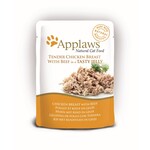 Applaws Hond & Kat Applaws Cat Pouch Chicken/Beef in jelly   70 gr.