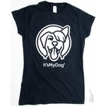 it's My Dog it's My Dog T-Shirt Dames M Zwart  1 st. Medium