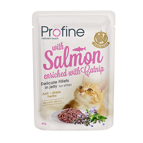 Profine PF Cat Pouch Kitten Salmon Fillets in Jelly 85 gr.