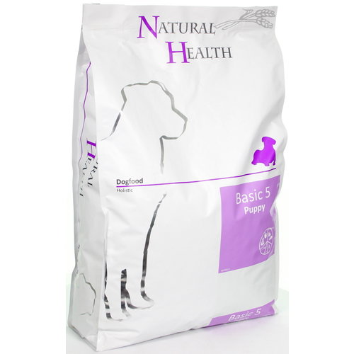 Natural Health Voer NH Dog Basic 5 Puppy 7,5 kg.