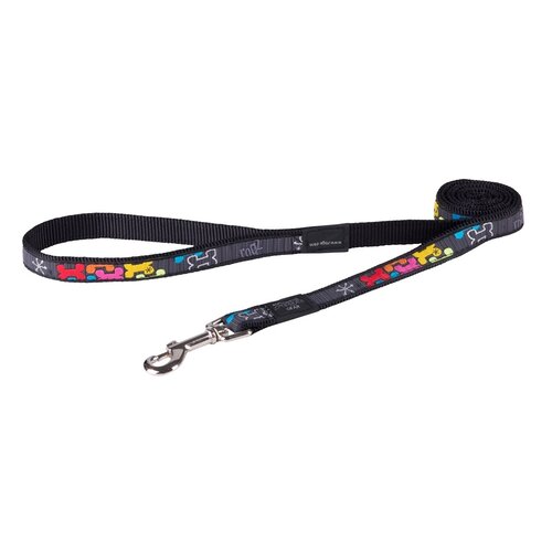 Rogz Beltz Fancy Dress LangeLijn L Multi Bone Black 1 st. Large