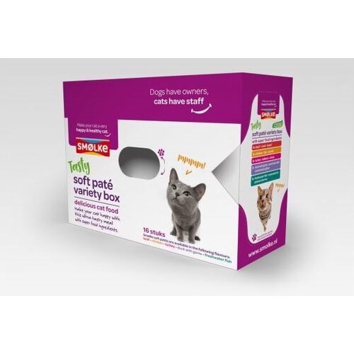 Smolke Smolke Soft Paté Kat Variety Box 16x80 gr.