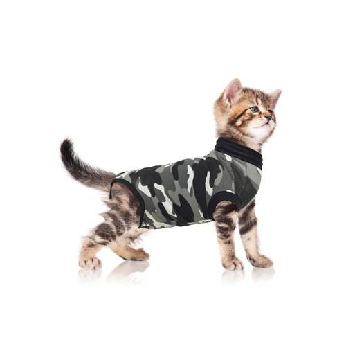 Suitical Happy Recovery Recovery Suit Cat Z Camo XXXSmall Black 1 st. 29cm
