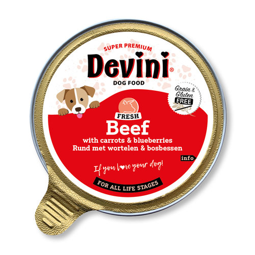 Devini Devini Dog Beef 85 gr.