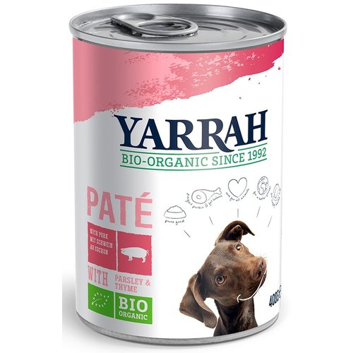 Yarrah Yarrah Hond Blik Pate Varken 400 gr.
