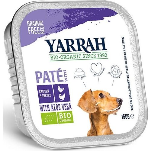 Yarrah Yarrah Hond Alu Pate Kalk/Aloëvera 150 gr.