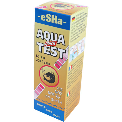 Esha Esha Aqua-quick-test strips.