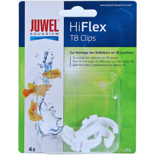 Juwel Juwel HiFlex klem T8 plastic, pak à 4 stuks.