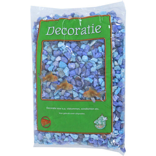 Boon Aqua Deco split gekleurd blauw, zak à 0,9 kg.