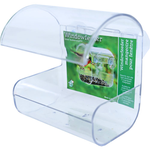 Window feeder plastic met 2 zuigers.