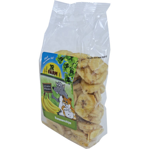 JR Farm JR Farm knaagdier bananenchips, 150 gram. 01650