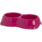 Moderna Moderna eetbak dubbel Smarty 1 plastic, hot pink.